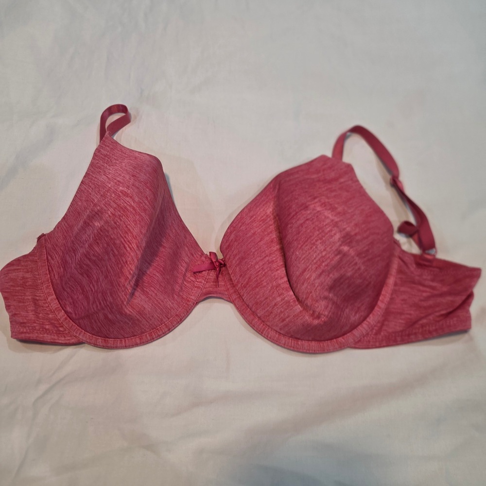 Secret Treasures Underwire Bra Womens 40D Pink Good Heathered Space Dye 1694